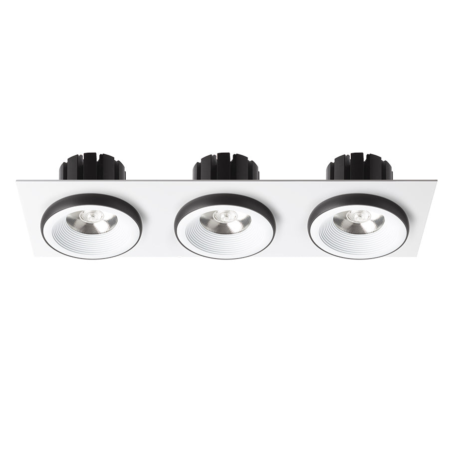 SHARM SQ III zápustná bílá/černá 230V LED 3x10W 24° 3000K