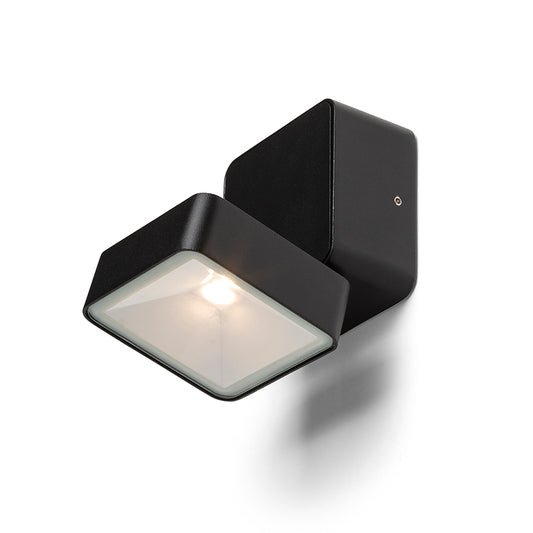 FLAVIO SQ přisazená černá 230V LED 6W 110° IP54 3000K