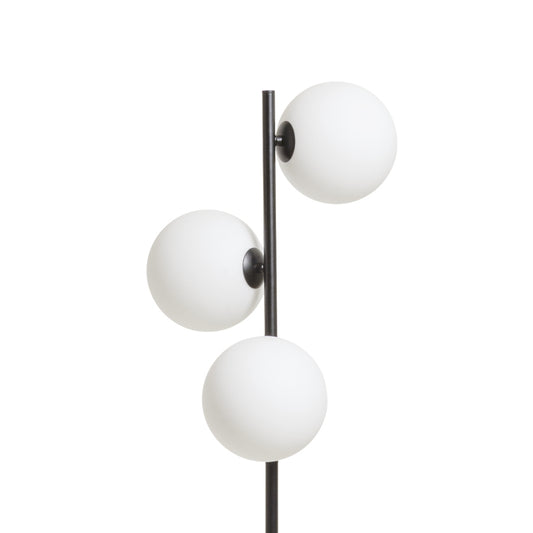 ETHERIA stojanová černá opálové sklo 230V LED G9 3x7W