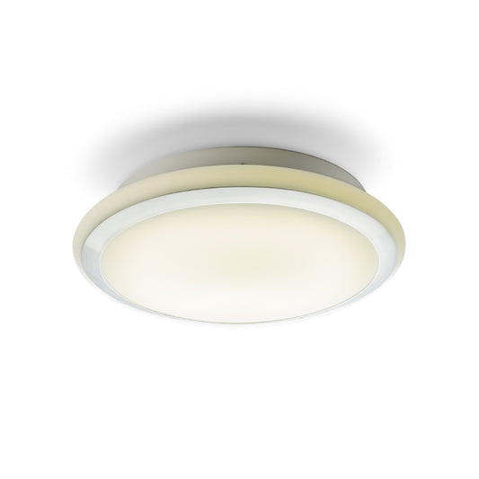 AREA LED stropní opálové sklo/chrom 230V LED 24W IP44 3000K