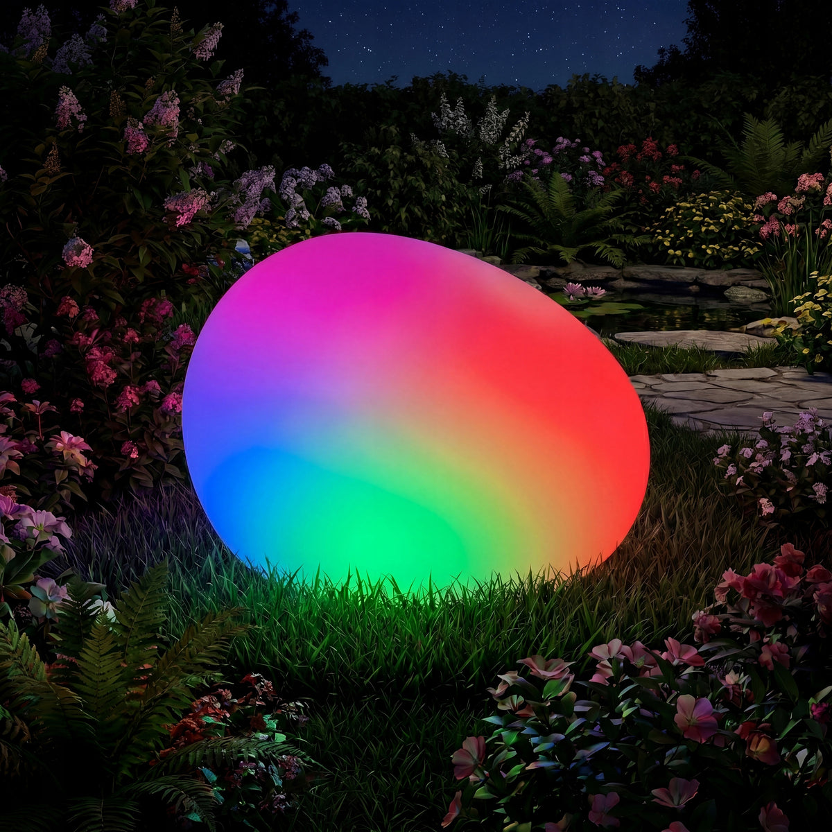 Bílé LED solární zápichové svítidlo 32 cm