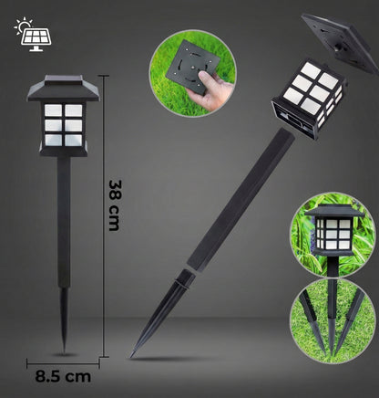 LED solární zápichové svítidlo 38 cm, IP44