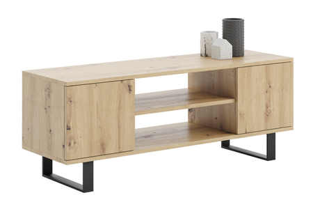 TV stolek FOCUS 155 cm – dub artisan, kovové nožky