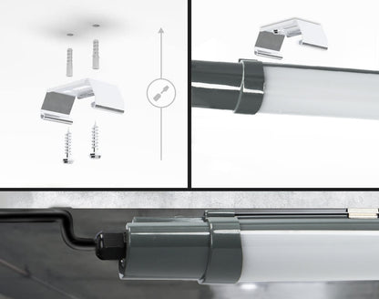 Prachotěsné LED svítidlo 45 W, 150 cm, IP65