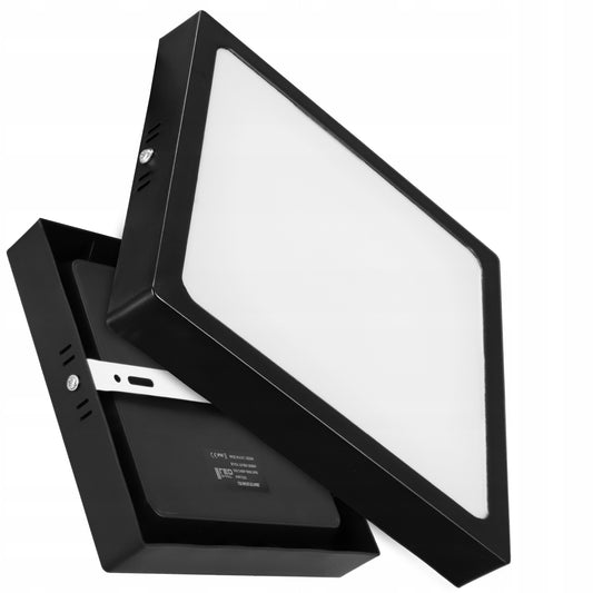 Černý přisazený LED panel 24 W
