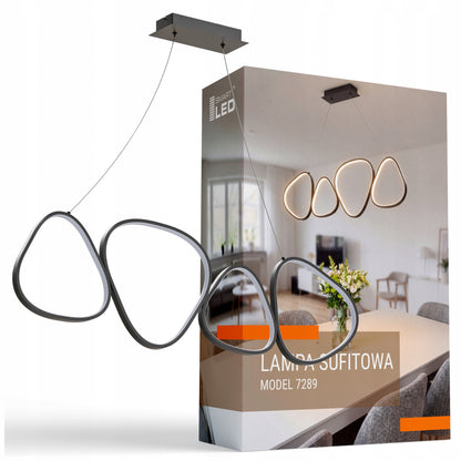 Bílé LED závěsné svítidlo 136 W – teplá bílá