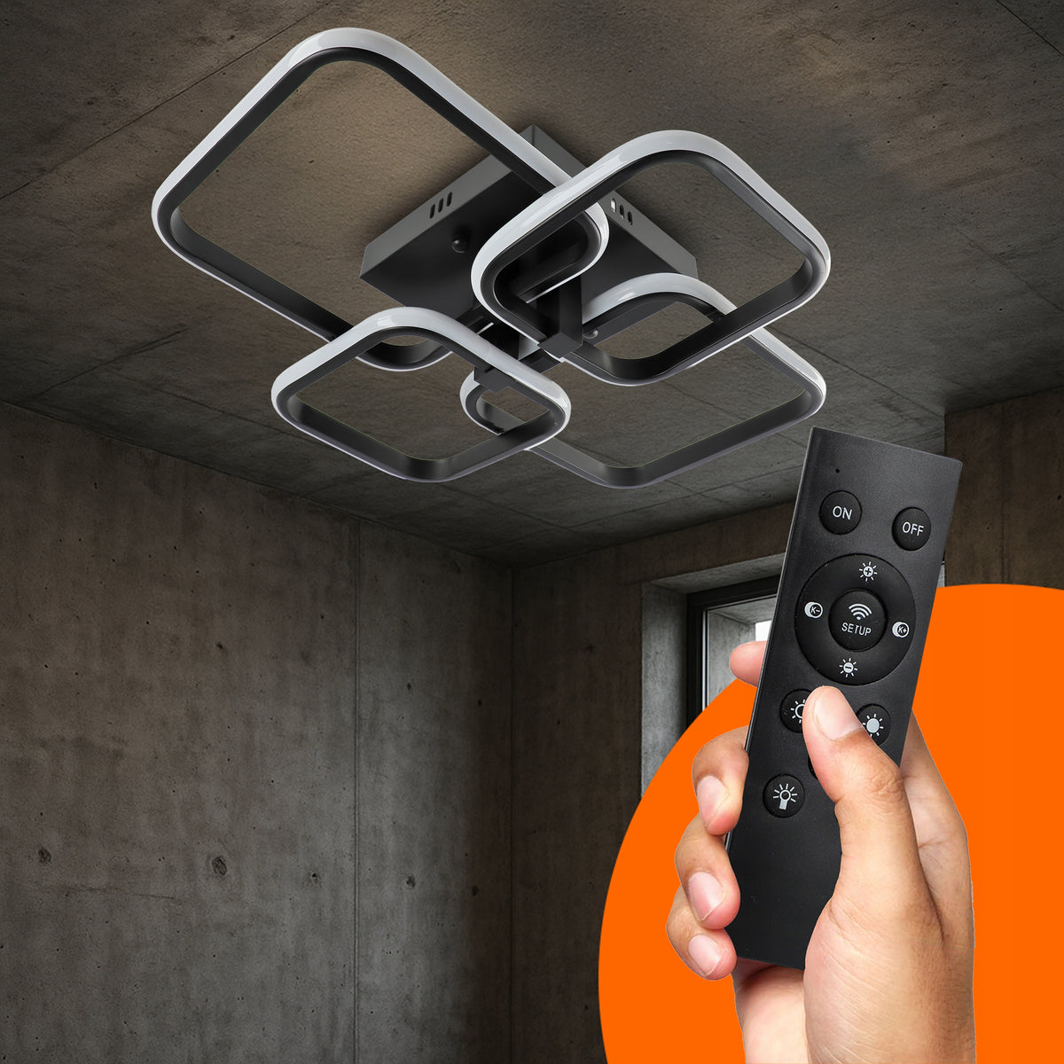 Kancelářské závěsné LED svítidlo 45 W, 4050 lm, CCT, 3 režimy barvy světla