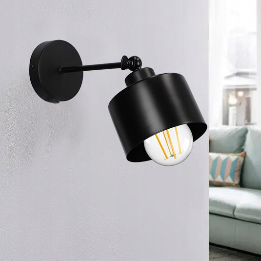 Černé LED nástěnné svítidlo, nastavitelné