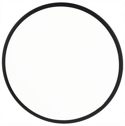 Černé kulaté stropní LED svítidlo 30 W, 30 cm