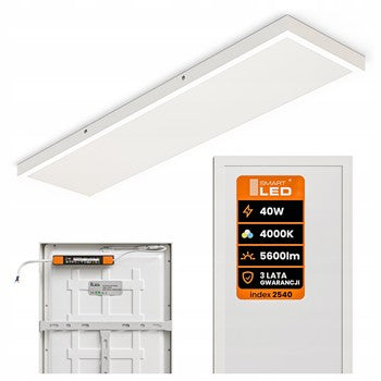 Bílý přisazený LED panel 40 W, 4000 K
