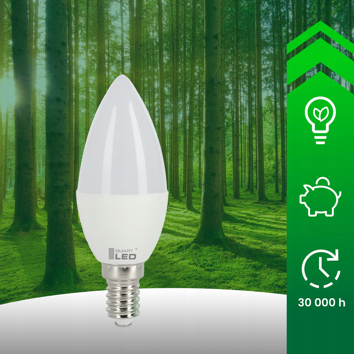 LED žárovka E14 5 W, 450 lm, 3000 K – teplá bílá