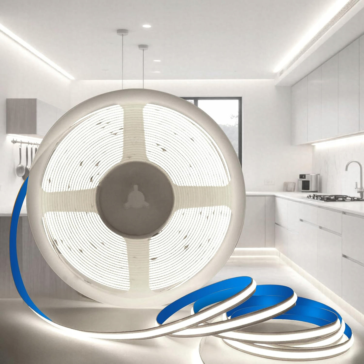 LED pásek 12 V, 40 W, 4000 lm, 5 m – studená bílá