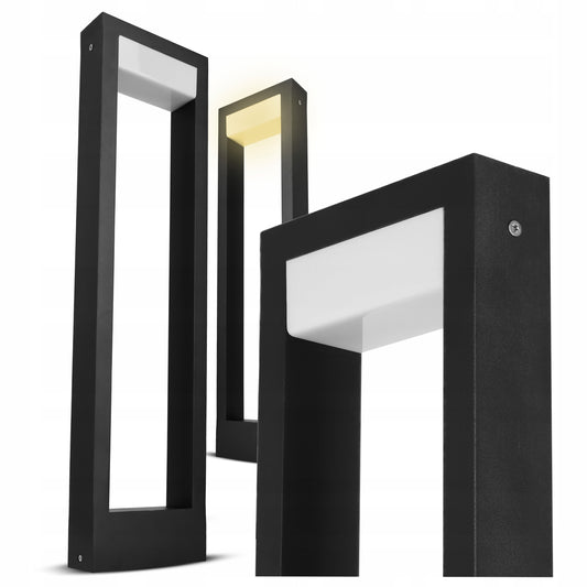 Černý venkovní osvětlovací sloupek 230 V, 60 cm, IP44