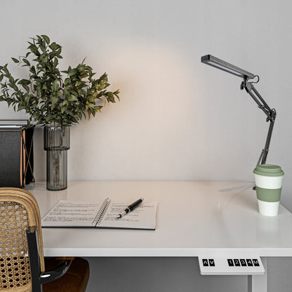 LED stolní lampa, nastavitelná, s klipsem