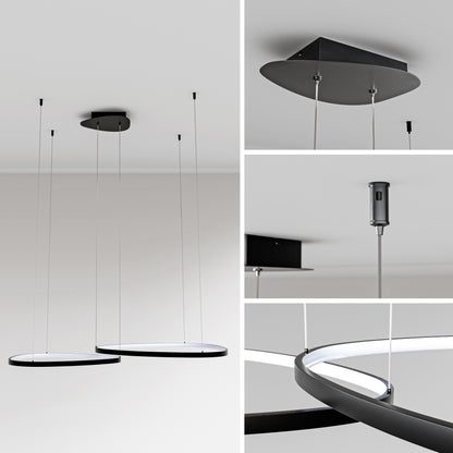 Bílé LED závěsné svítidlo 80 W – teplá bílá