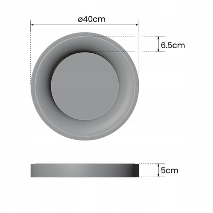 Bílé kulaté stropní LED svítidlo 30 W, 4000 K
