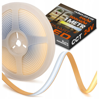 LED neonový pásek 24 V, 8 W, 1100 lm, 1 m, stmívatelný, CCT