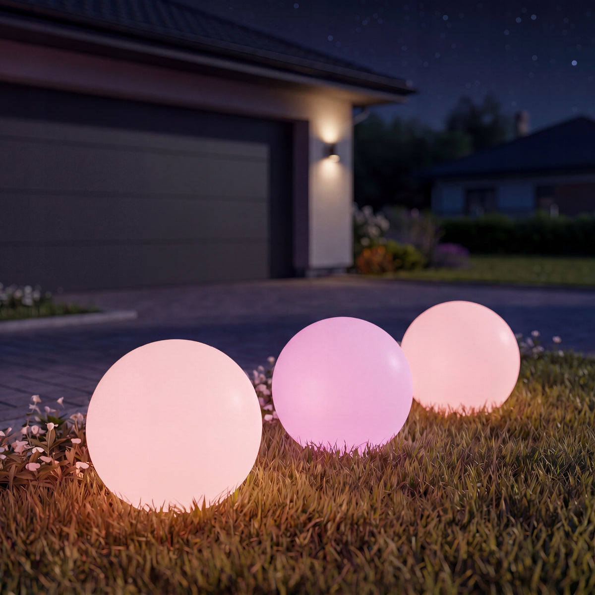 LED solární zápichové svítidlo 20 cm, IP65