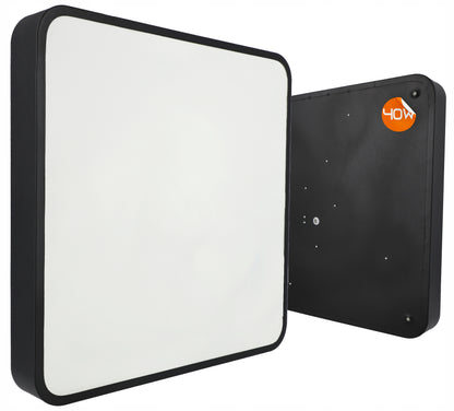 Černé stropní LED svítidlo 40 W, 40 cm