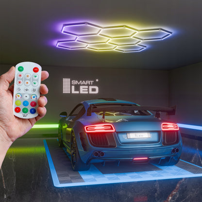 LED HEXAGON osvětlení do garáže 210 W