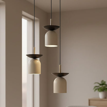 Závěsné svítidlo EGO 3 PREM – černé / moka
