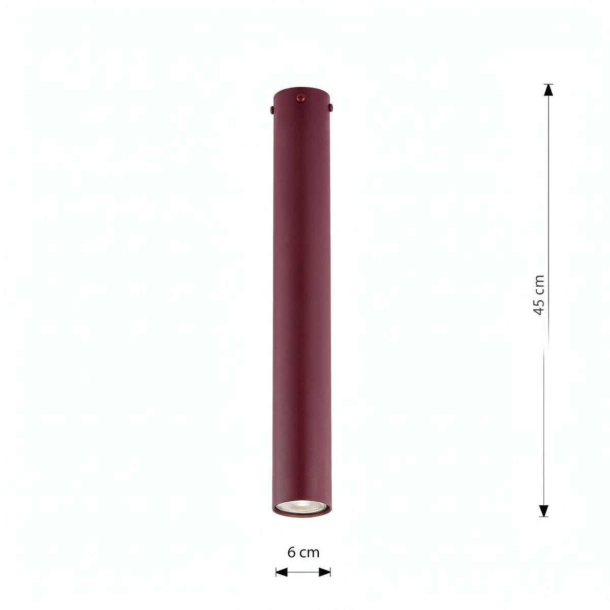 Stropní svítidlo TECNO 1L – vínové