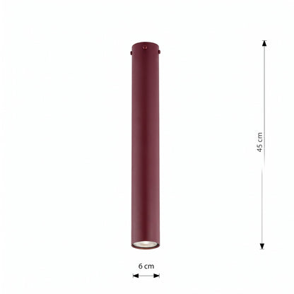 Stropní svítidlo TECNO 1L – vínové