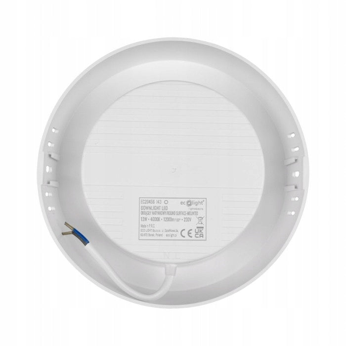 Kulaté stropní LED svítidlo 12 W, neutrální bílá
