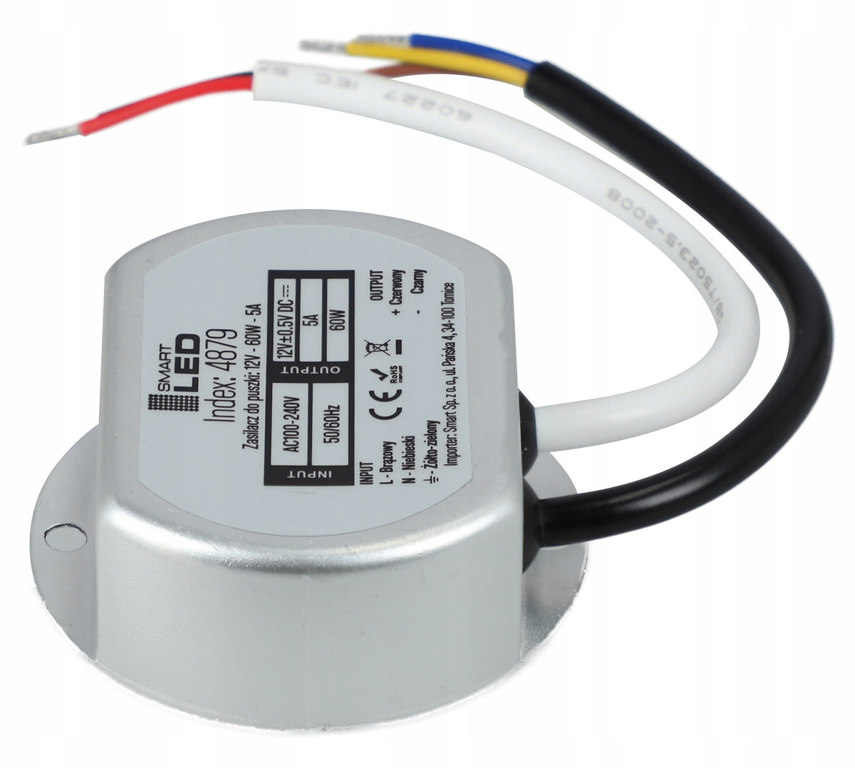 LED napájecí zdroj 12 V, 60 W, IP67