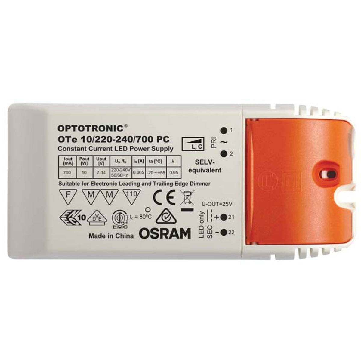 LED driver 3×3 W, stmívatelný, 700 mA, 10 W