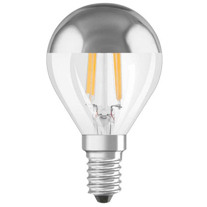 LED žárovka OSRAM TOP ilum chrom, patice E14, ekvivalent 31 W, teplá bílá 2700 K