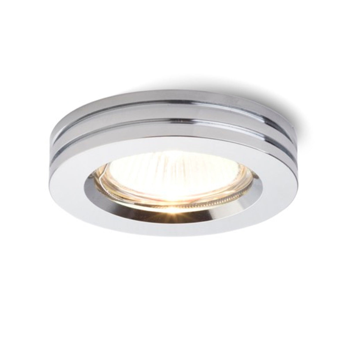 Pevné zápustné svítidlo REWA, chrom, patice GU10, 50 W