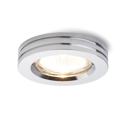 Pevné zápustné svítidlo REWA, chrom, patice GU10, 50 W