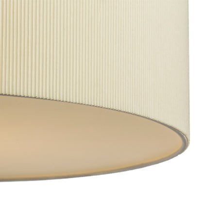 Závěsné svítidlo LALO 40, krémově bílá/matný nikl, patice E27, 3× 15 W