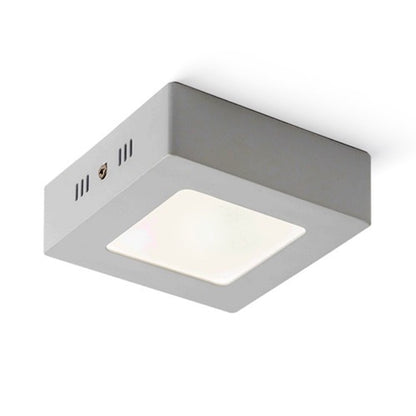 Přisazené nástěnné LED svítidlo SLENDER SQ 12, matný nikl, 6 W, teplá bílá 3000 K