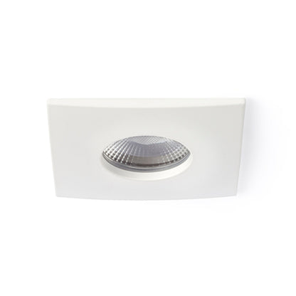 Koupelnové zápustné LED svítidlo WATERBOY SQ, matné bílé, 10 W, teplá bílá 3000 K, IP65
