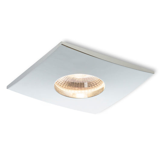 Koupelnové zápustné LED svítidlo WATERBOY SQ, chrom, 10 W, teplá bílá 3000 K, IP65