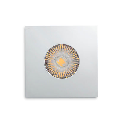 Koupelnové zápustné LED svítidlo WATERBOY SQ, chrom, 10 W, teplá bílá 3000 K, IP65