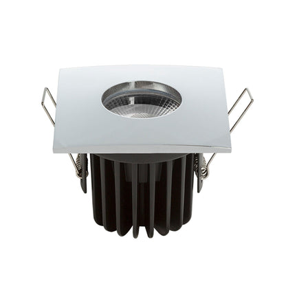 Koupelnové zápustné LED svítidlo WATERBOY SQ, chrom, 10 W, teplá bílá 3000 K, IP65