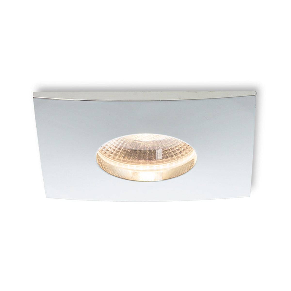 Koupelnové zápustné LED svítidlo WATERBOY SQ, chrom, 10 W, teplá bílá 3000 K, IP65