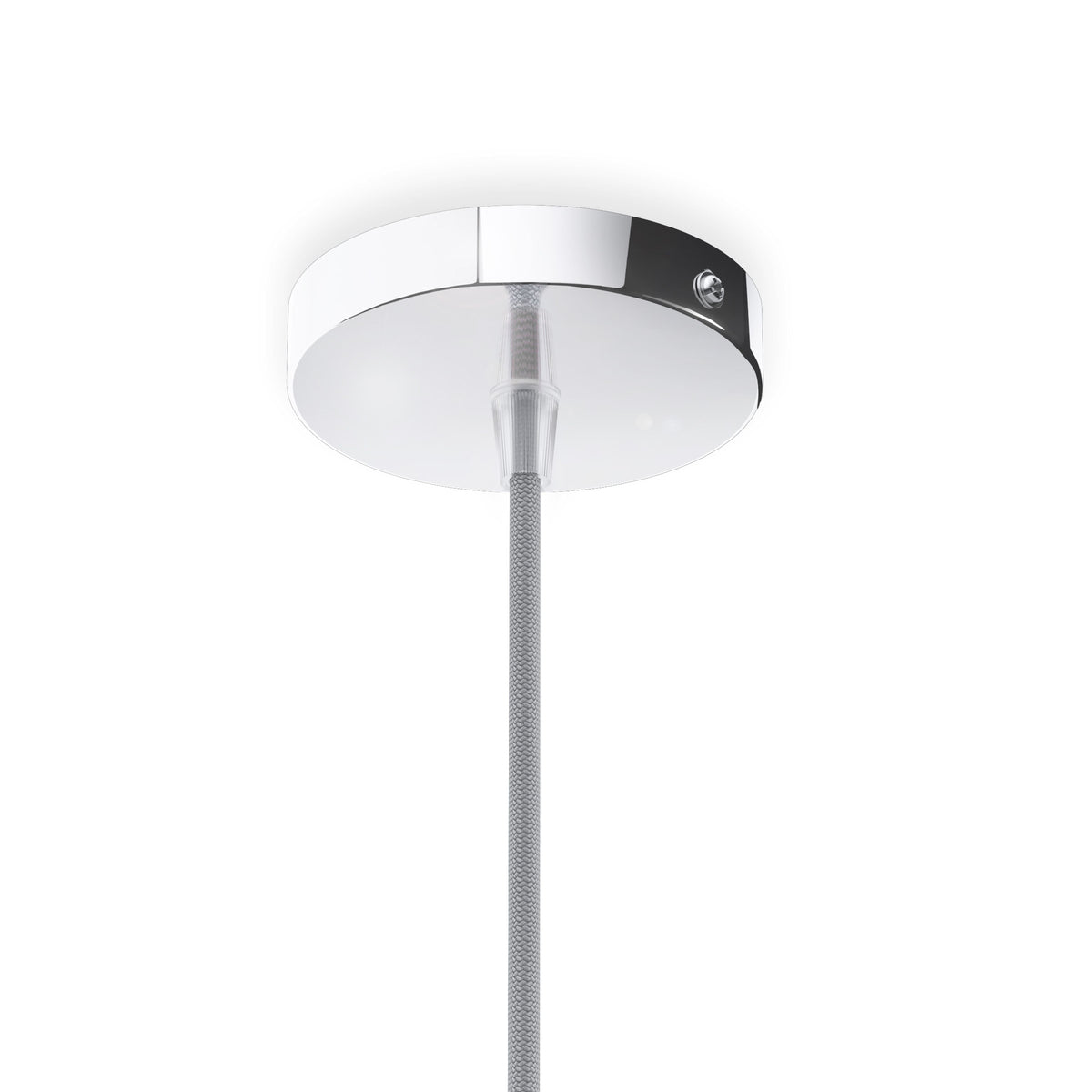 Závěsná sada ELISA, základna chromová, kabel šedý, objímka chrom, patice E27, 15 W