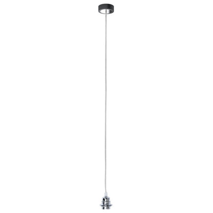 Závěsná sada HEX, základna černá, objímka chrom, 2, patice E27, 15 W