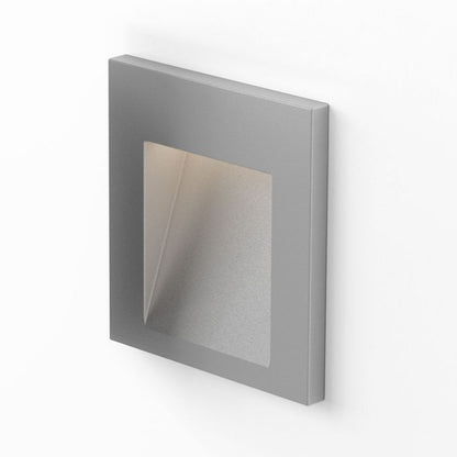 Venkovní zápustné LED svítidlo TESS SQ, stříbrnošedé, 3 W, teplá bílá 3000 K, IP54