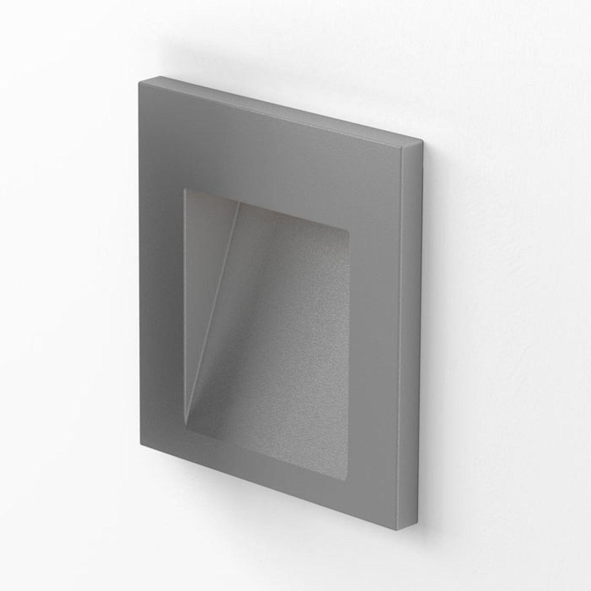 Venkovní zápustné LED svítidlo TESS SQ, stříbrnošedé, 3 W, teplá bílá 3000 K, IP54
