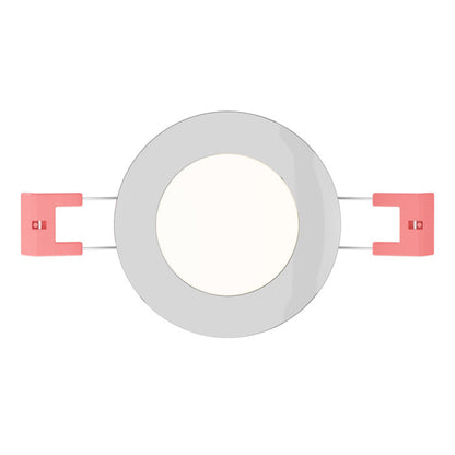 Zápustné LED svítidlo SLENDER R 8, černý chrom, 3 W, teplá bílá 3000 K