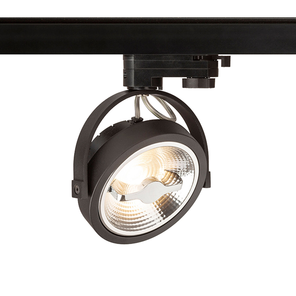 Lištové LED svítidlo KELLY LED pro tříokruhovou lištu, černé, 12 W, teplá bílá 3000 K, stmívatelné