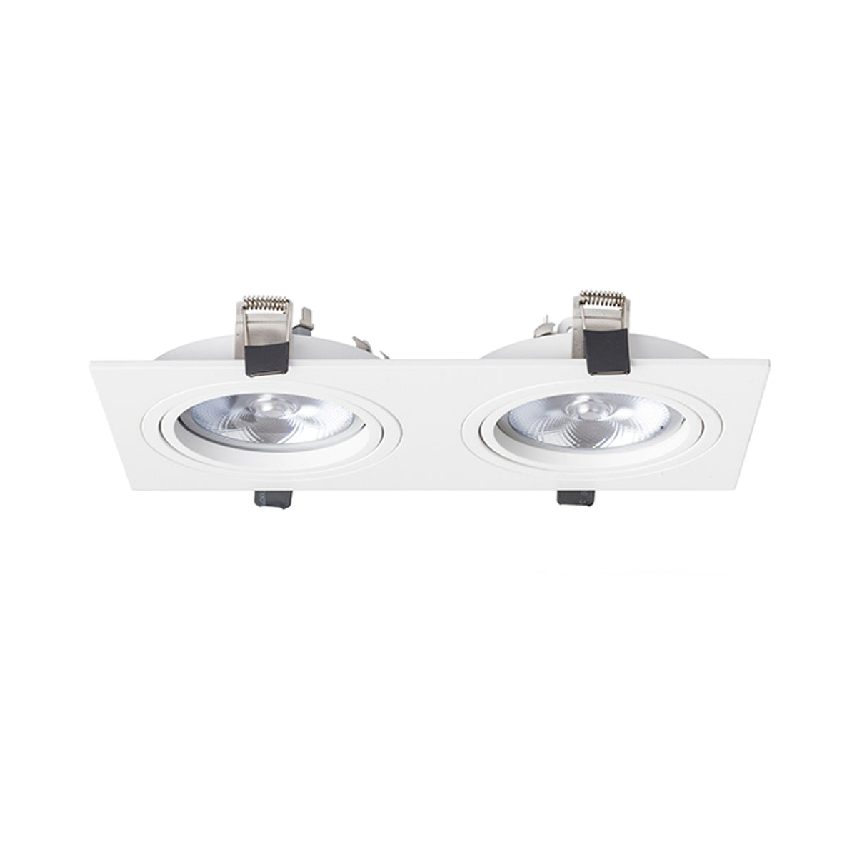 Zápustné svítidlo PASADENA G53 SQ II, bílé, patice G53, 2× 15 W