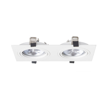 Zápustné svítidlo PASADENA G53 SQ II, bílé, patice G53, 2× 15 W