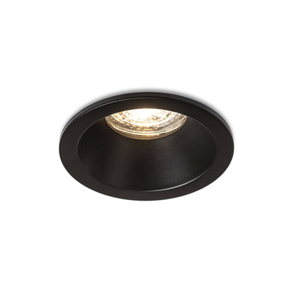 Koupelnové zápustné svítidlo BERMUDA, černé, patice GU10, 15 W, IP65