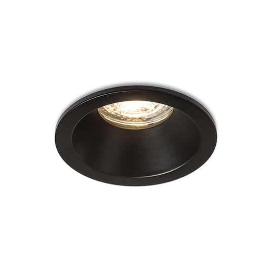 Koupelnové zápustné svítidlo BERMUDA, černé, patice GU10, 15 W, IP65